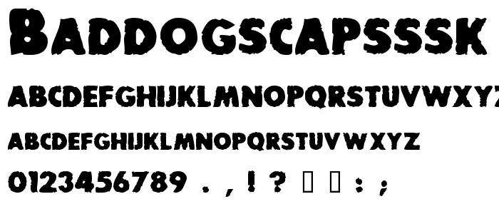 BadDogSCapsSSK Bold font